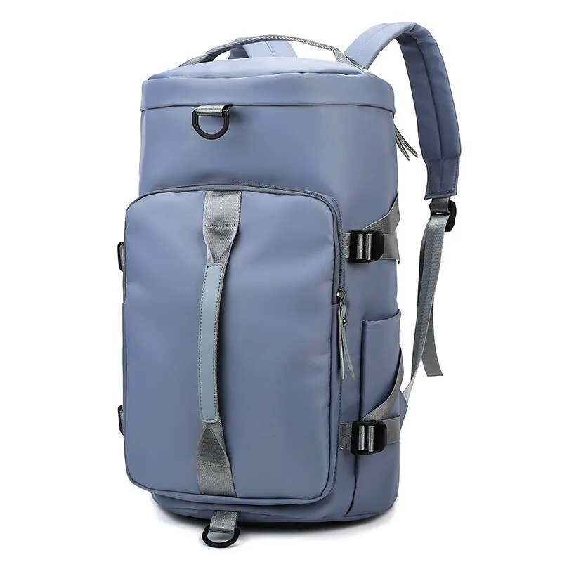 Riliwil-Mochilas desportivas impermeáveis ao ar livre, mochila de viagem, mochila de fitness, saco de viagem grande capacidade, mochilas sapato celeiro: Azul