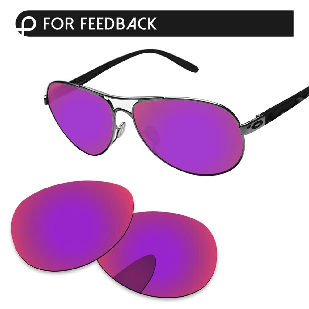 Alphax Vervanging Lenzen Voor Authentieke Feedback OO4079 Zonnebril Gepolariseerde-Meerdere Opties: Purple Red