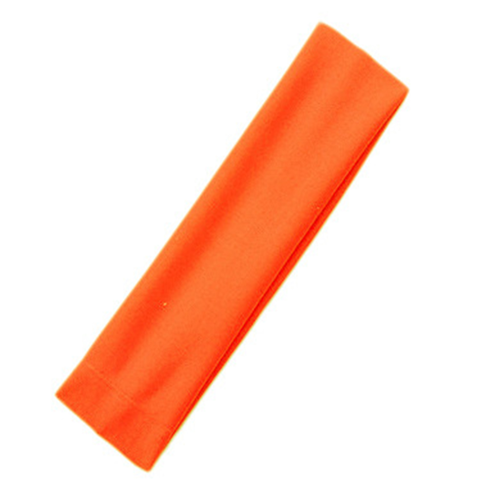 Sports Headbands For Women Solid Elastic Hair Bands Running Fitness Yoga Hair Bands Stretch Makeup Hair Accessories: Orange