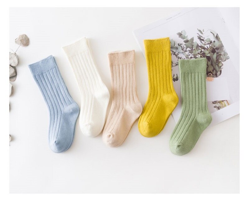 Balleenshiny Baby Katoenen Sokken Jongens Meisjes Elegantie Baby Sokken Lange Buis Kids Kinderen Spaanse Stijl Kniekousen Meisje Knie Hoge