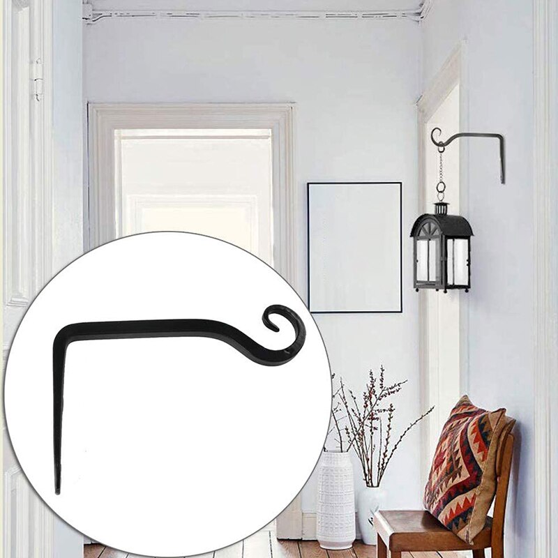 2PCS Wall Hanging Plant Bracket Hanging Brackets Wall Hanging Basket Brackets Hook for Outdoor Indoor Garden