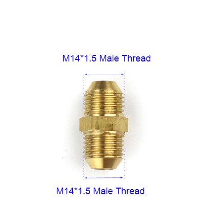 Nuonuowell 1Pc Koperen Pijp Mannelijke Vrouwelijke Schroefdraad Verminderen Connector Messing Adapter M14 M18 M22 1/2&#39;&#39;