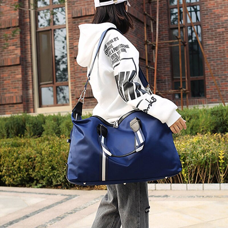 Męska podróżna torba biznesowa o dużej pojemności torba męska damska podróżna torba-worek wodoodporny nylonowy bagaż podręczny kostki robić pakowania