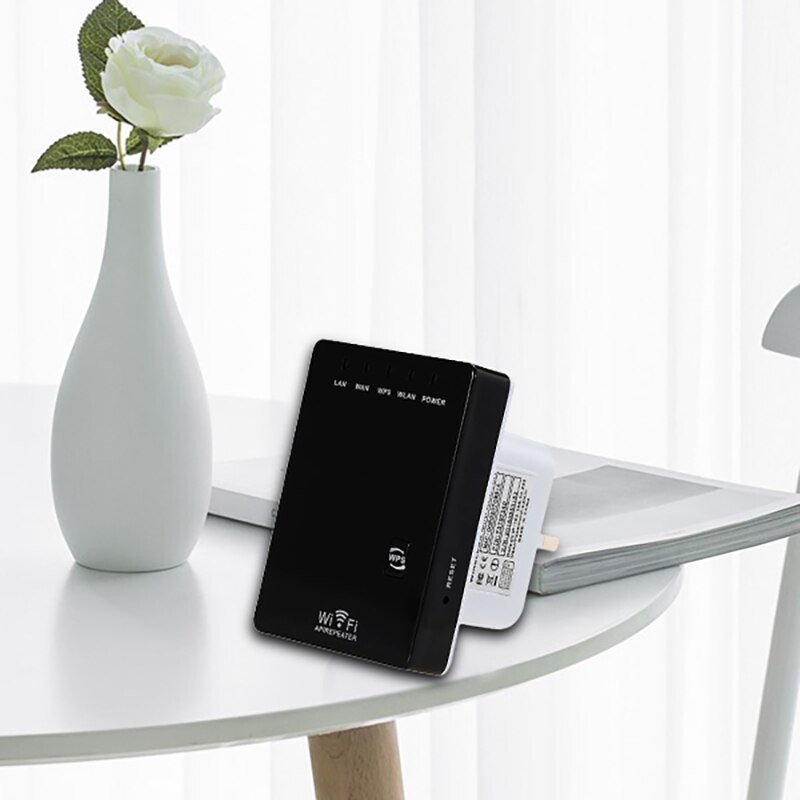 Wireless Repeater 300M Dual Network Port Network Signal Amplifier WiFi Router AP Bridge Repeater IEEE 802.11N