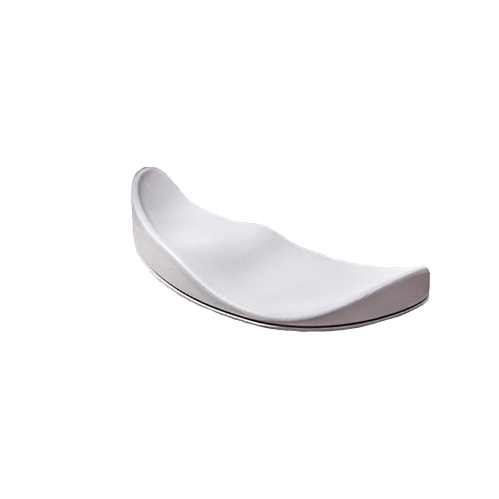 Ergonomic Streamline Mat Mouse Pad Silicon Gel Non-Slip Streamline Wrist Rest Support Mat Computer Mouse Pad For Office PC: Silver