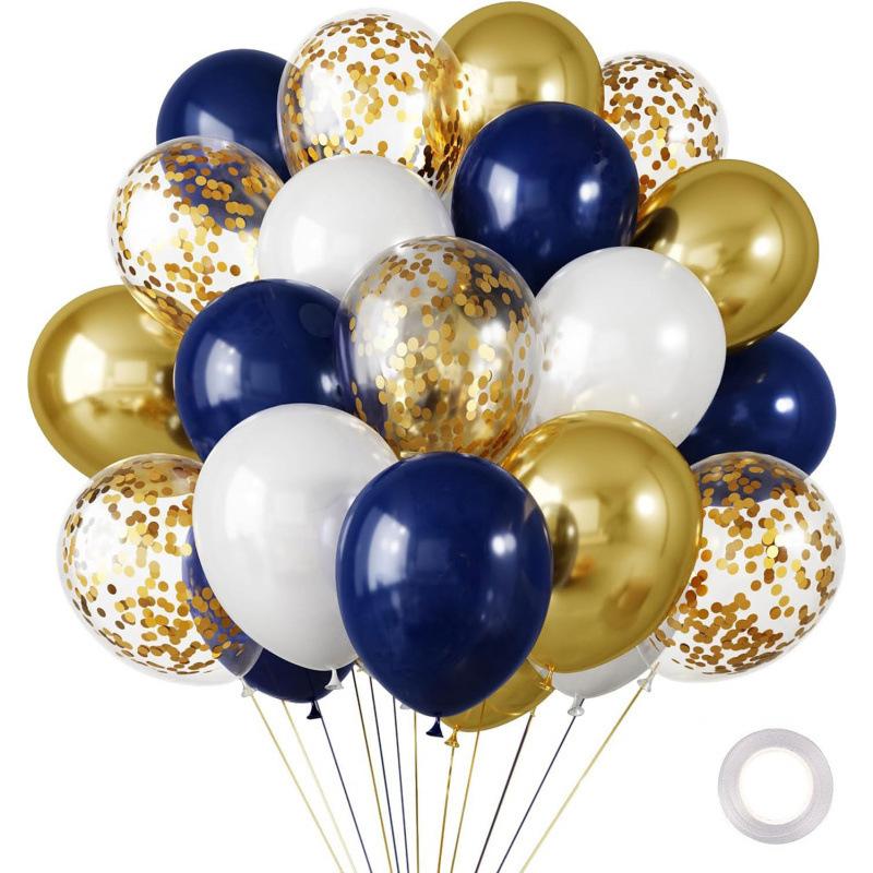 30 Uds. Globos blancos y dorados de 10/12 pulgadas, globos blancos perlados, globos de confeti dorados para cumpleaños, bodas, de aniversario: Amarillo fluorescente