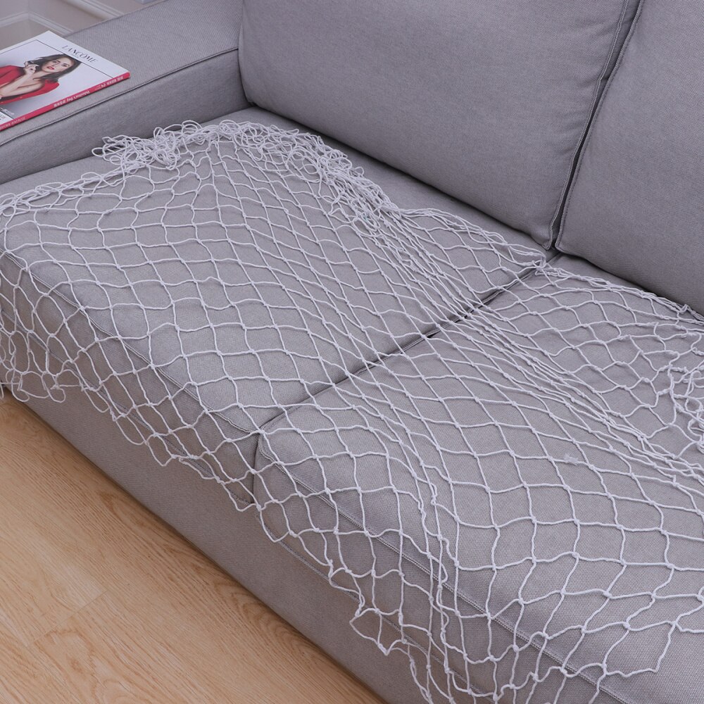 Nautical Fishing Balloon Net Beach Scene Party Decoration Netting (White)