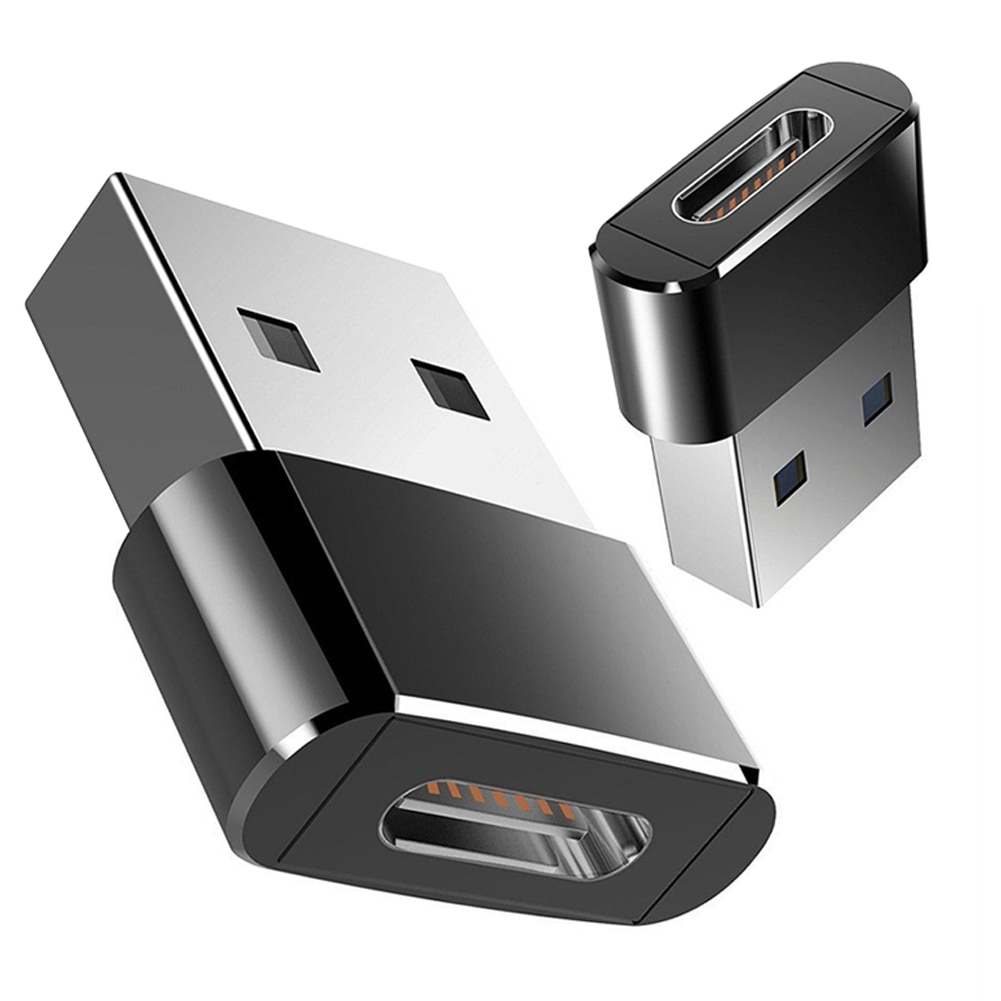 2 stücke USB C Buchse auf USB Stecker Adapter Typ C auf USB A Stecker für Laptops Ladegeräte Gerät NK-Einkaufen: Ursprünglich Titel