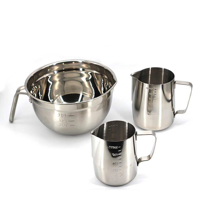 Set Van Zeep Kaars Maken Levert Diy Kits Rvs 1.8L Pot Met Maatbeker Mengen Bar En Schraper