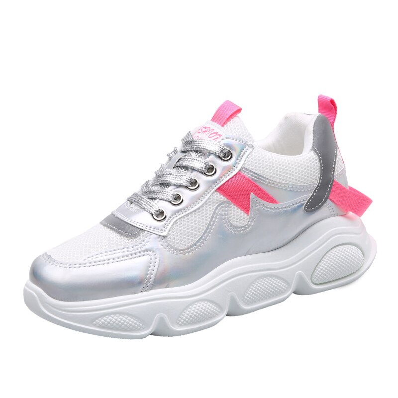 Tenis Feminino Women Tennis Shoes Tenis Mujer Female Gym Sport Shoes Stability Thick Sole Trainers Women Tennis Shoe Cheap: Pink / 6