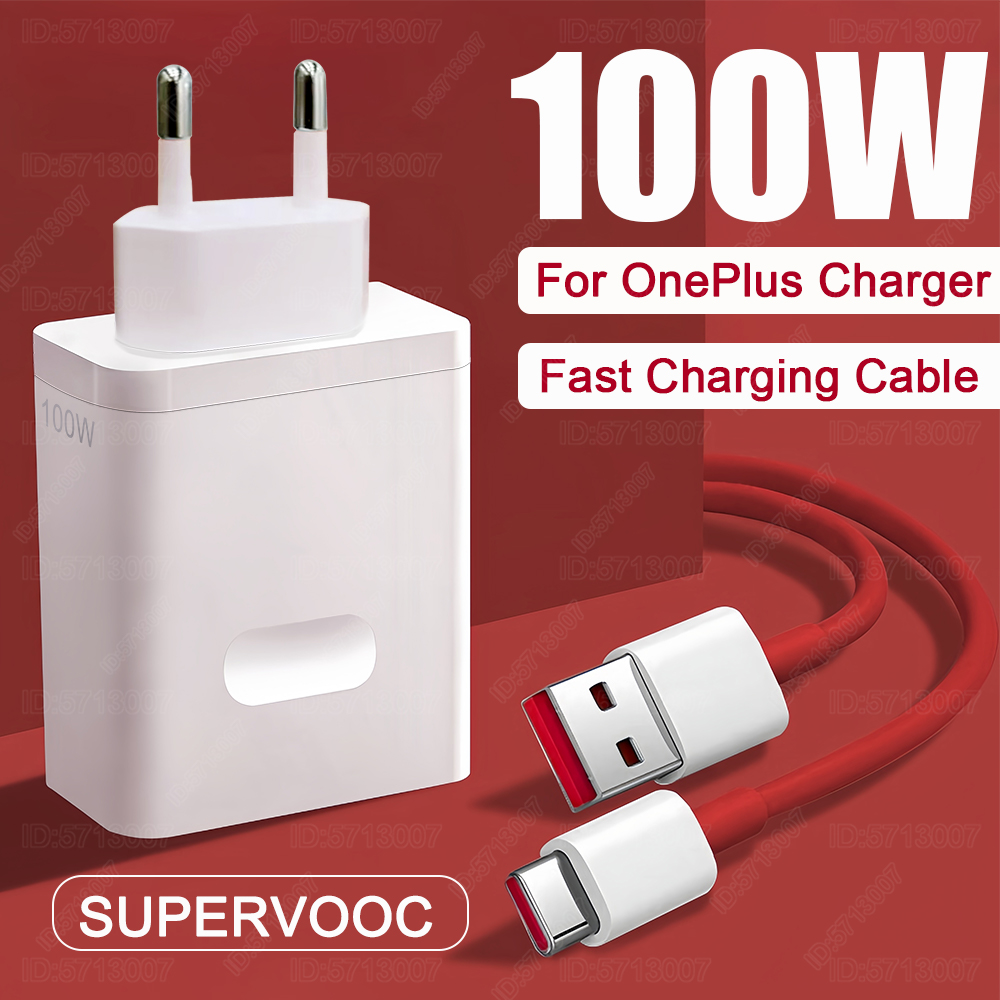 För oneplus originalladdare 100w supervooc snabbladdningsadapter för telefon usb till typ c-kabel för oneplus 13r 12 12r 11 10 13 pro