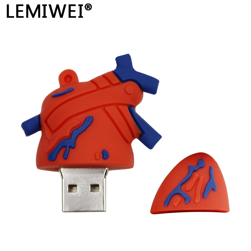 Cartoon ludzkie narządy pamięć USB płuca serce żołądek mózg lekarz Pendrive karta pamięci 64GB 32GB Memoria U Pendrive