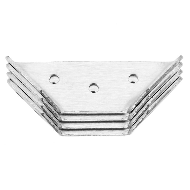 16Pcs Multifunctional Stainless Steel Angle Code Right Angle Fixed Bracket Furniture Wood Board Angle