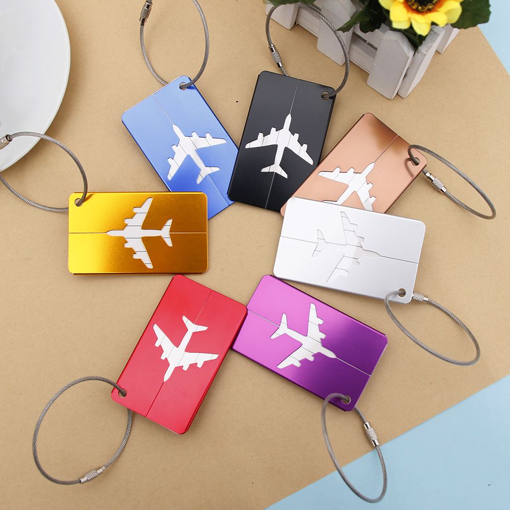 Luggage&bags Accessorles Cute Novelty Rubber Funky Airplane Travel Luggage Label Straps Suitcase Luggage Tags