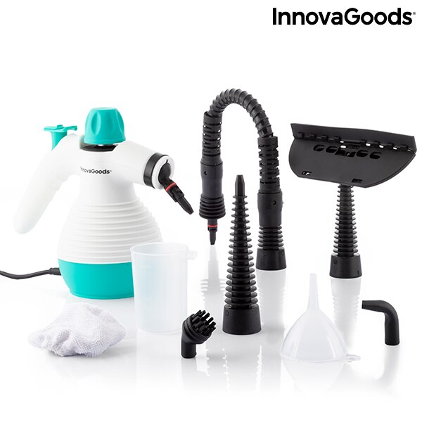 Steany InnovaGoods – cuiseur vapeur multifonction 9 en 1, avec accessoires, 0,35 L, 3 bars, 1000W