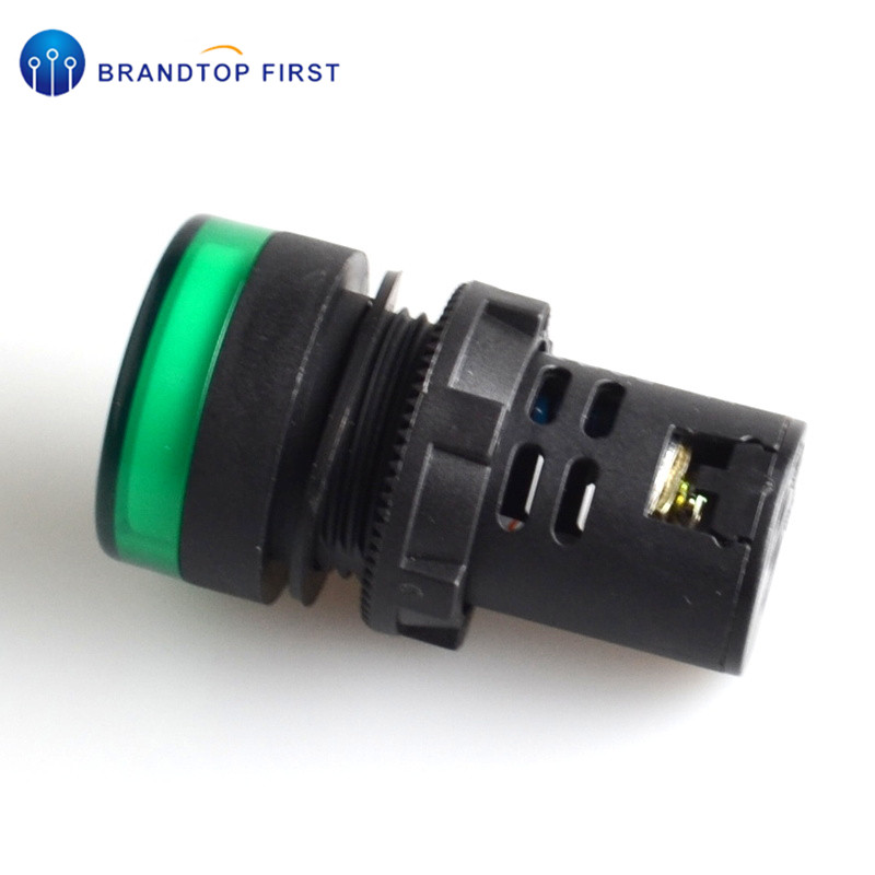 22mm indikator  ad16-22ds 6.3v 12v 24v 220v led signallampe rød/grønn/huang/blå/hvit indikatorlys