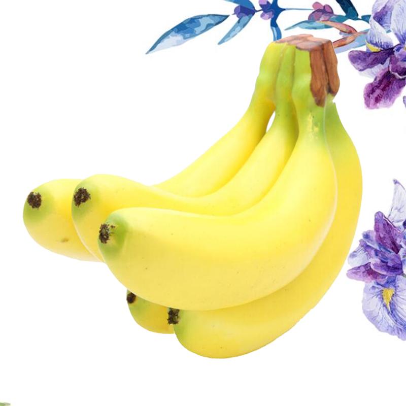 5Pcs Banaan Prop Realistische Modieuze Simulatie Kunstmatige Banaan Prop Fruit Prop Banaan Fotografie Prop Voor Foto Decoratie