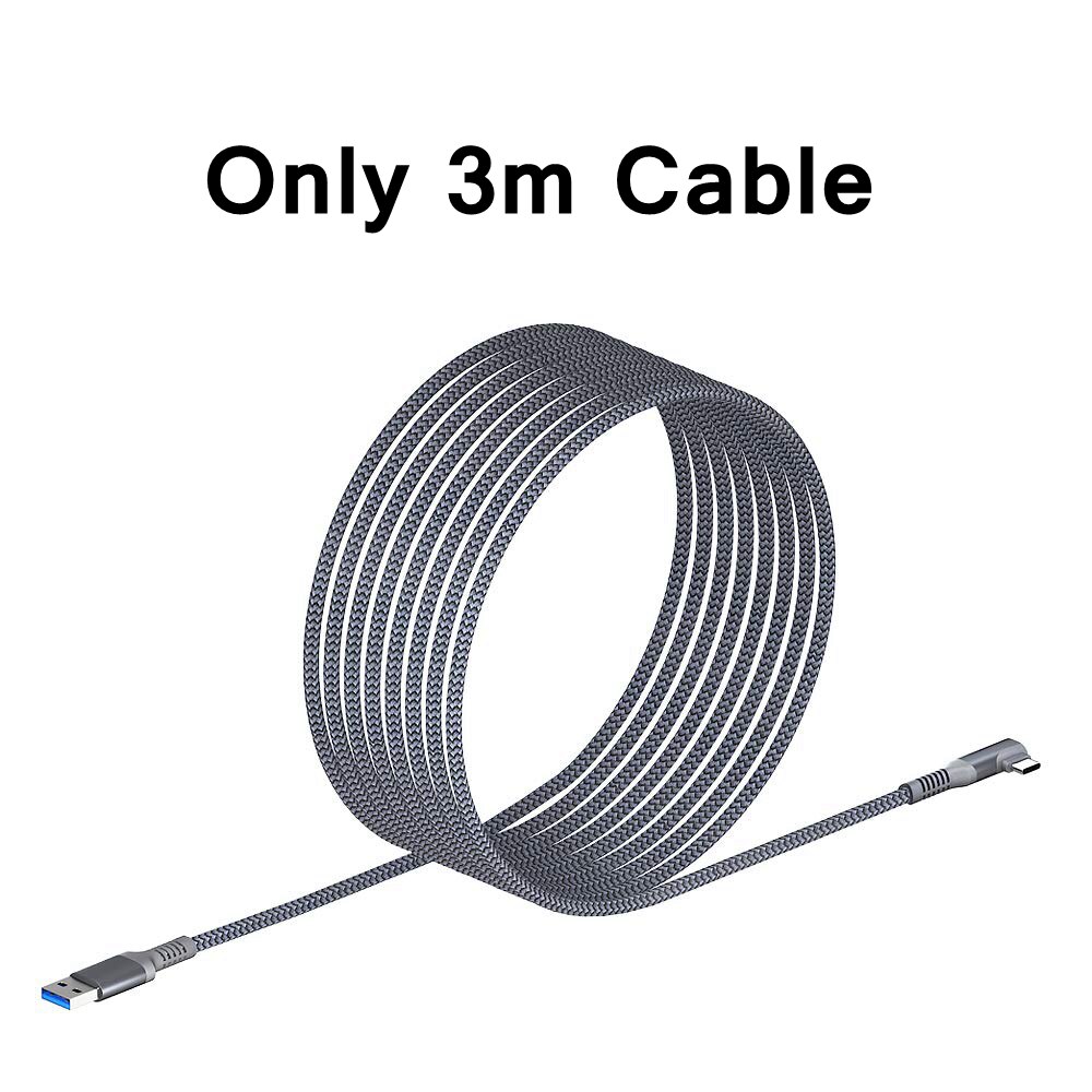 10FT/3M Data Line Oplaadkabel Voor Oculus Quest 2 Link Vr Headset Usb 3.0 Snelle Kosten Kabels voor Quest2 Glazen Accessoires: Only 3m Cable