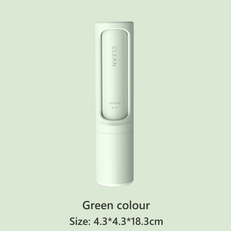 Perro y gato cepillo para quitar el pelo de electrostática brocha para polvos de ropa para mascotas ropa cabello pegajoso cepillos ELIMINACIÓN DE CABELLO artefacto: green