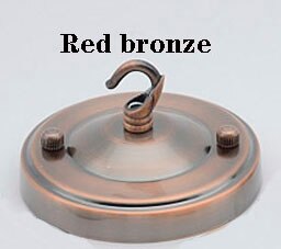 Rétro Lumière Canopée Kit Avec Crochet Vintage Lustre Plafond Plaque Pour Lumi Re Raccord Accessoire Bricolage 104mm 4 1pouce Noir Dor 3pcs