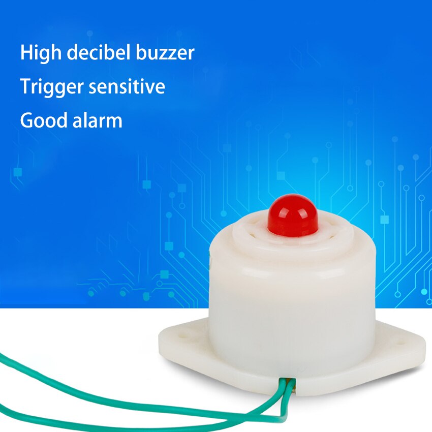 Electronic Buzzer Alarm High-decibel 12V,24V,220V Sound and Light alarm waterproof Indicator flashing light Security Alarm