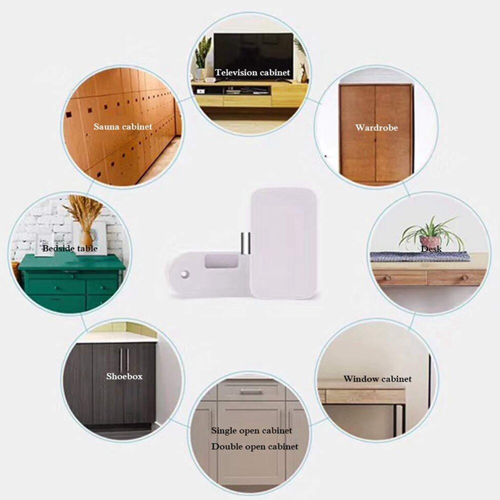 Wireless Bluetooth Keyless Smart File Cabinet Lock Invisible Electric Lock IOS Android APP Control For Cabinet Drawer Smart Lock