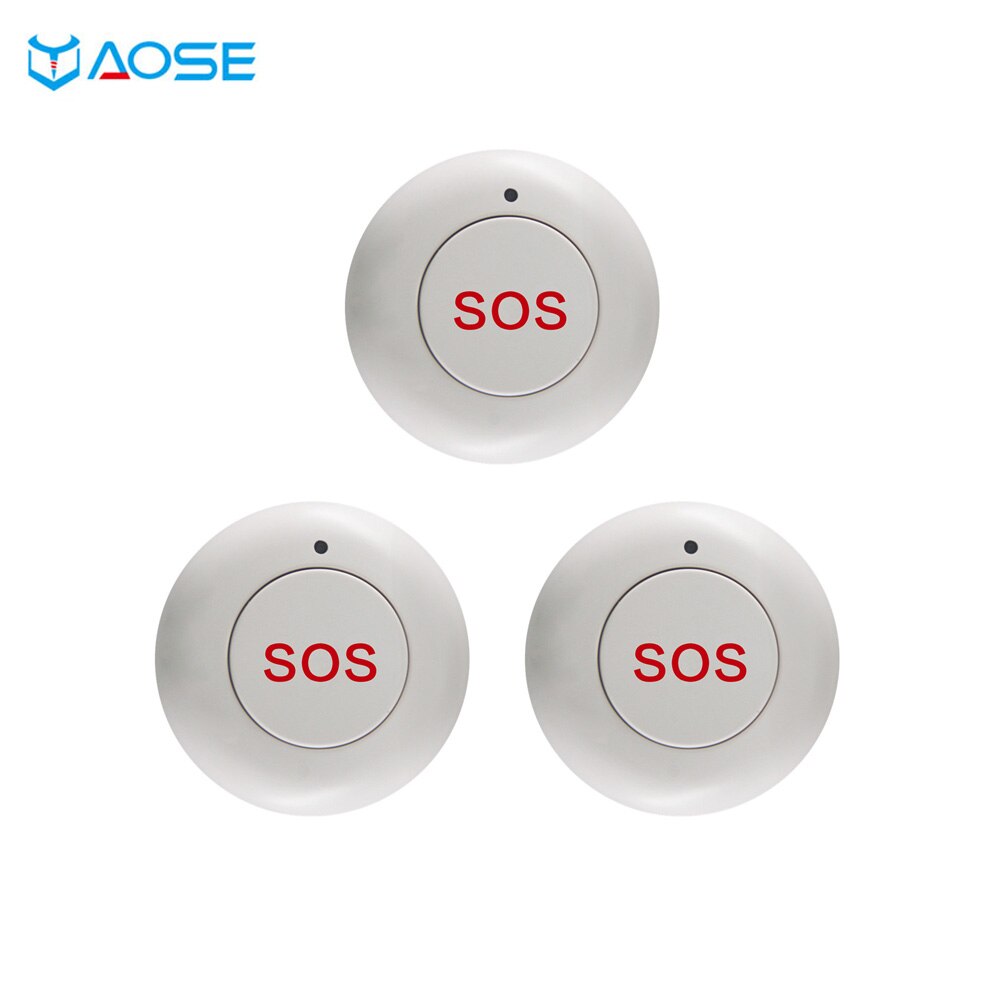 YUPA Home Security Alarm System Smart Wireless SOS Emergency Panic Button For Solar Powered Outdoor Siren: 3 pcs