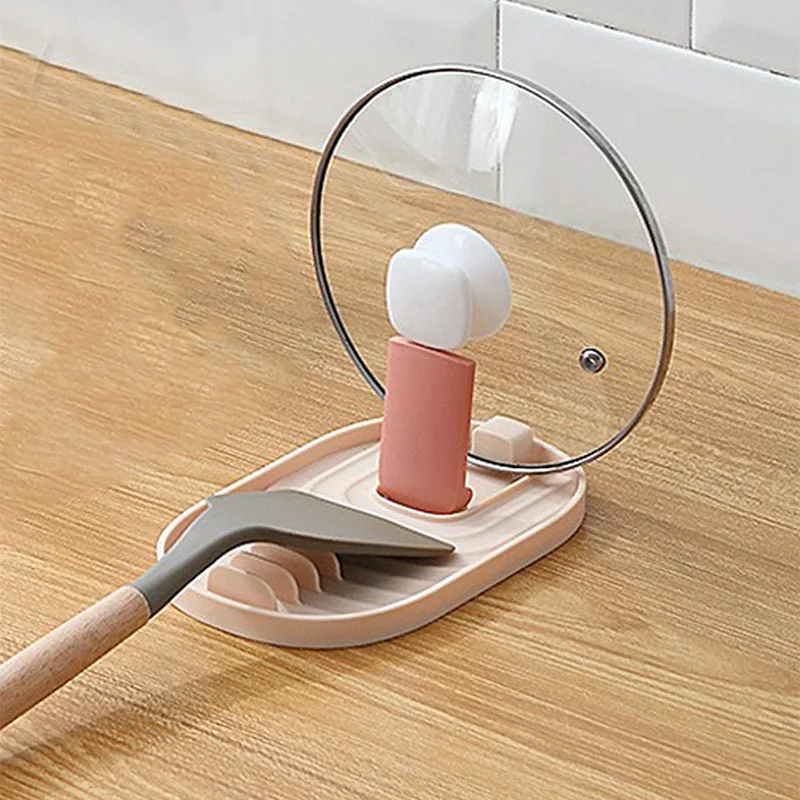 Fournitures de cuisine multifonctions pratiques, ustensiles multicolores pliables de Style scandinave, support de casseroles, couvercle de Pot, organisateur de spatule: Rose