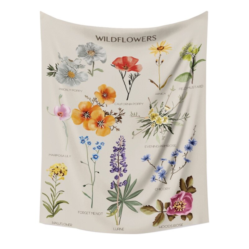 Muur Opknoping Bloemen Gedrukt Tapestry Thuis Vierkante Strand Handdoeken Europese En Amerikaanse Strand Matten Kleurrijke Ins Woondecoratie