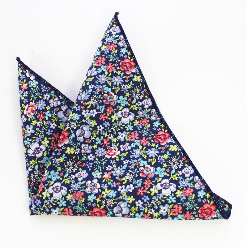 Rbocott heren bedrukte katoenen zakdoeken, bloemen- en paisley-pochetten, vintage zakdoeken, zakelijke handdoek, bruilofts- en feestaccessoire: 36