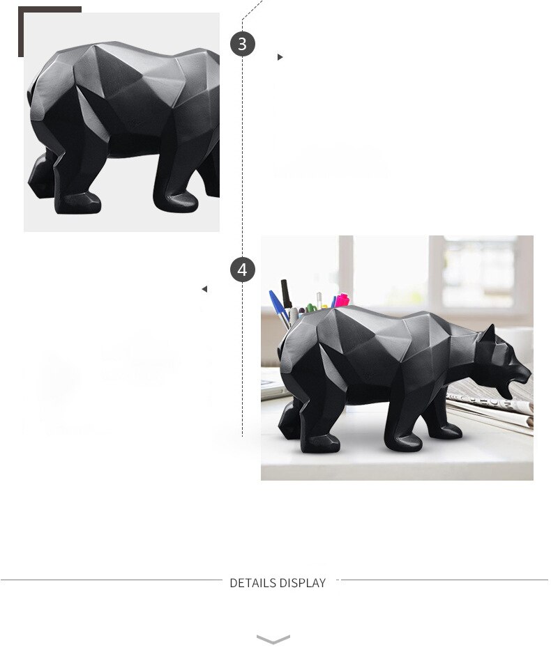 Sculptuur Beer Standbeeld Hars Home Decor Beren Standbeelden Dier Nordic Beeldje Ornamenten Home Decoratie Accessoires Moderne