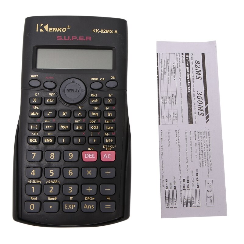 12 Digit Electronic Scientific Calculator Multi-Function 2-Line Display STAT Data Editor for School, University & Business