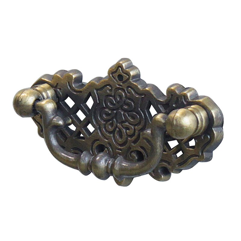 Tiradores Vintage para cajones de cocina, pomos de tocador, dormitorio, Bronce Antiguo, paquete de 10 unidades