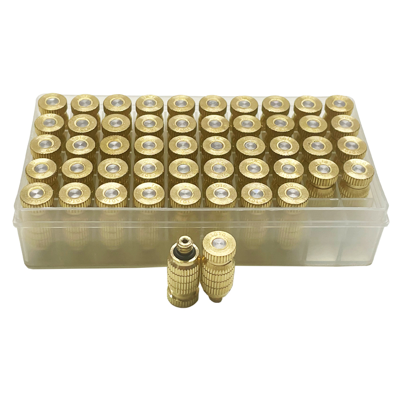 50 sztuk wysokociśnieniowa dysza mgłowa 25-80bar 0.1-0.8mm Atomizer szklarnia nawilżanie wody w sprayu Patio Mist System
