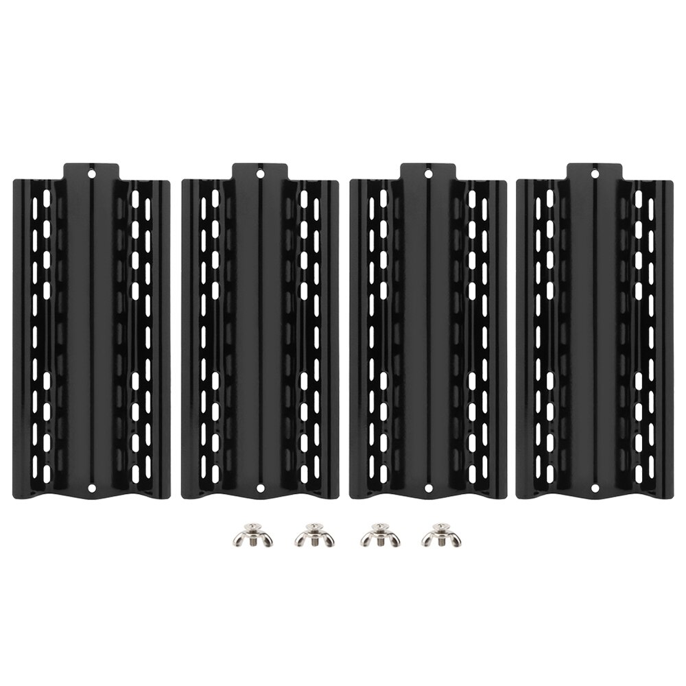 4 Stuks Verstelbare Roestvrij Staal Universele Vlam Tamer Verstelbare Grill Vervangende Onderdelen Hitteschild Plaat Bbq Tool: Default Title