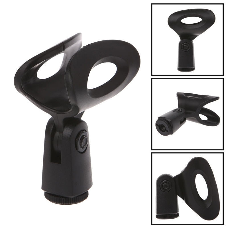 Flexibele Microfoon Mic Stand Accessoire Plastic Klem Clip Houder Zwart