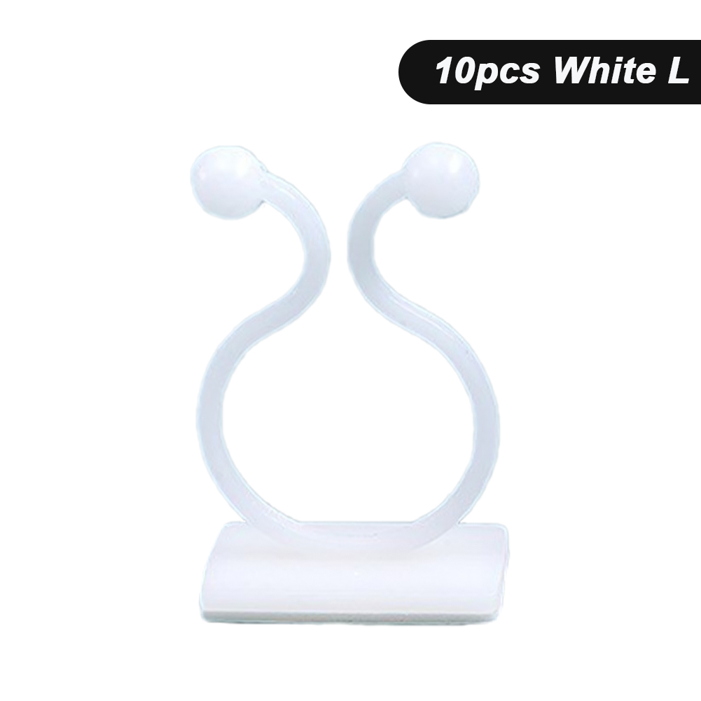 Clips de fixation murale pour plantes grimpantes, 10 pièces, crochets à boucle de vigne auto-adhésifs, fixateurs de pinces en rotin collants, dispositifs de fixation invisibles: Beige