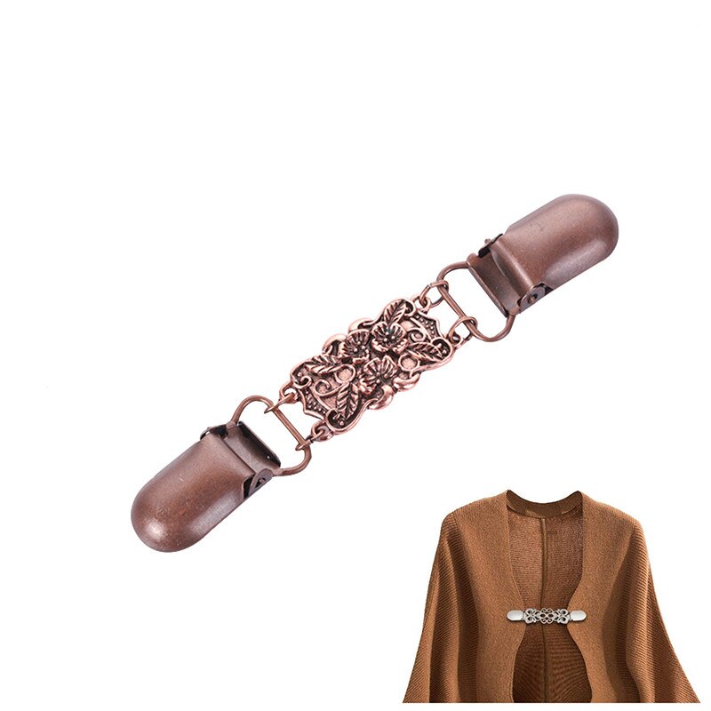 1pc kofta krage clips hållare dam klänningar sjal dekor glänsande kristall cape kappa spännen fästen spänne brosch klämma: 6 10 x 2.8cm