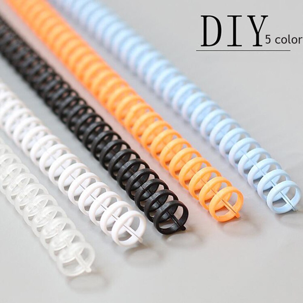 10pcs 30 Holes Loose Leaf Binding Manual Ring Notebook Scrapbooking Album Spring Spiral Rings Binder