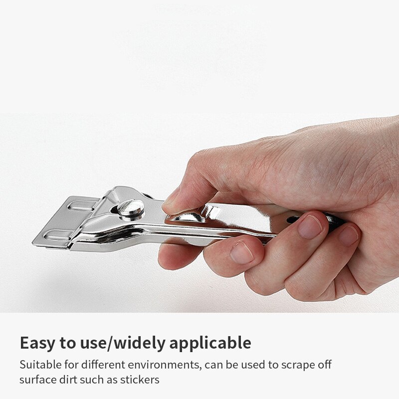 Stainless Steel Handle Scraper Wallpaper Stripping Tool Clean Glass Wall Scraper Floor Tile Adhesive Removal Mini Shaver Scraper