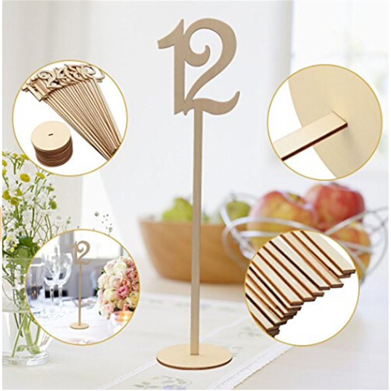 1-20 Nummers Houten Borden Bruiloft Tafel Nummer Houten Tafel Nummers Rustieke Bruiloft Engagement Seat Nummers Teken Decor