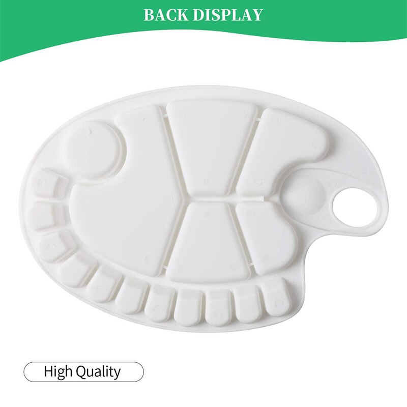 3Pcs Plastic Verf Lade Paletten-Verf Palet Aquarel Mixing Palet Voor Kunstenaar Schilderij