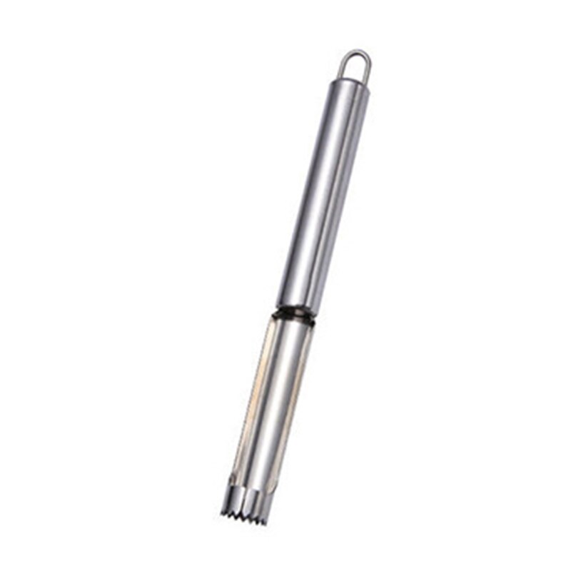 Poignée dénoyauteuse de Fruits Corer lame dentelée tranchante outil de suppression de noyau de poire Gadget D0LD: XL