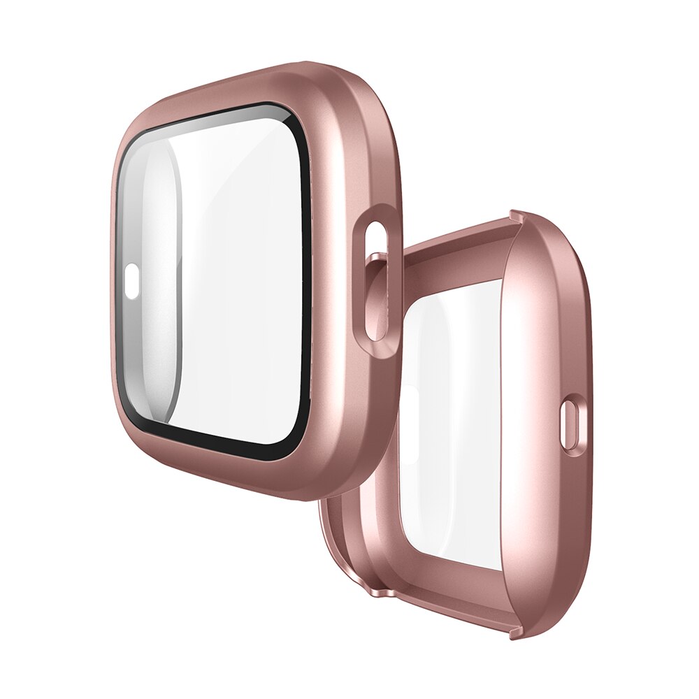 Volledige Cover Glas Case Voor Fitbit Versa 2 Hard Pc Plated Screen Protector Robuuste Beschermende Cover Voor Fit Bit Versa 2 Horloge