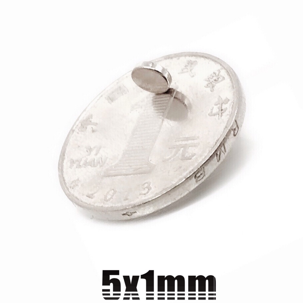 50/100/200/1000Pcs 5x1mm N35 Neodymium Magnet Disc Permanent NdFeB Small Round Super Powerful Magnetic Magnets Craft 5mm x 1mm