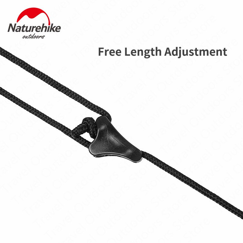 Naturehike-cuerda colgante antideslizante para exteriores, accesorio multiusos para acampar, toldo de línea de ropa, 4,3 M