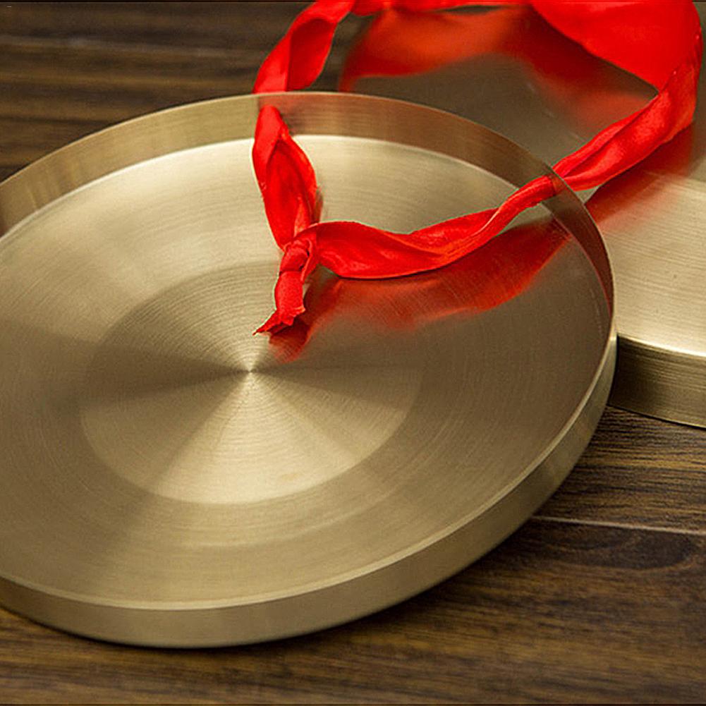 Hand Gong 15.5 Cm Messing Kleine Koperen Drums Orff Percussie Messing Koper Kapel Opera Percussie Zonder Ronde Spelen Hamer