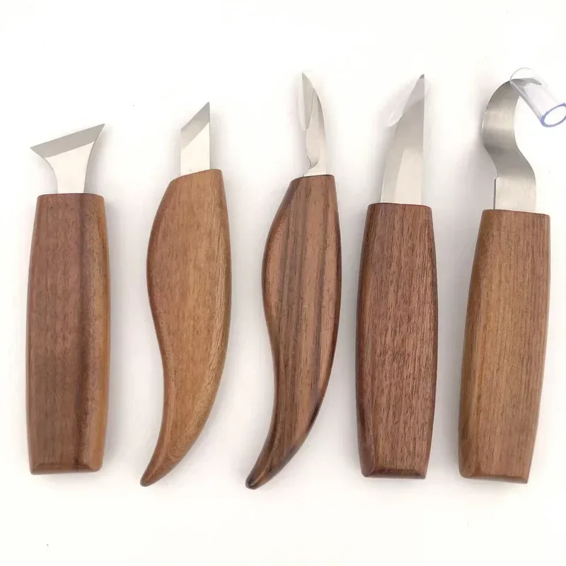 3/ 5/ 6/ 7/ 8 pcs Wood Carving Tools Chisel Woodworking Cutter Hand Tool Set Wood Carving Knife DIY Peeling Woodcarving: Half Round Chisel