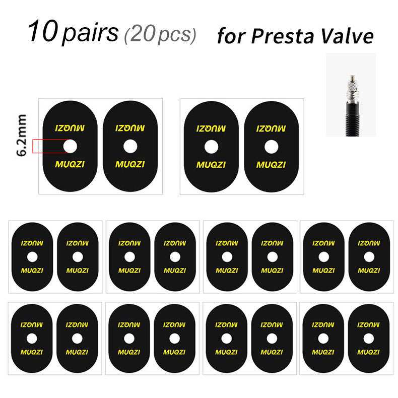 2/5/10pairs Fiets Ventiel Velg Sticker Presta Schrader Ventiel Sticker Weg Mountainbike Band Air Nozzle beschermende Lijm: Bruin