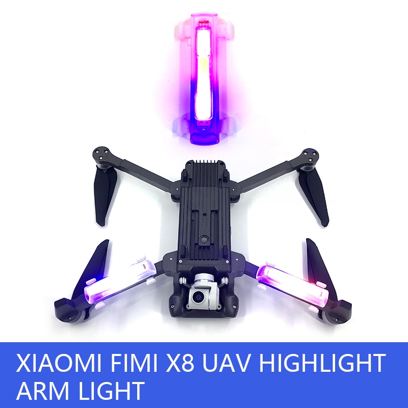 Flyvende ris  x8 se luftfotografering uav high definition høj lysstyrke arm lys fire akse fly speciel høj lysstyrke